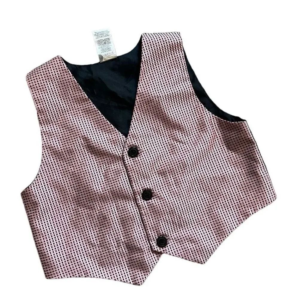 Toddler Boys Dressy Dress Textured Suit Vest - Sz 4T